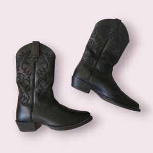 Ariat‎ | EUC Black Deertan Heritage R Western Men's Boots Size 8